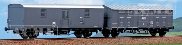 ACME 55351 - H0 - 2-tlg. Set Postwagen, FS, Ep. IV